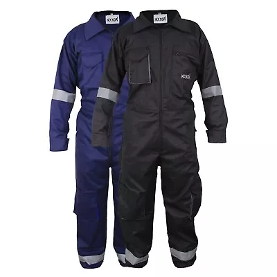 Men's Work Wear Overalls Boiler Suit Coveralls Mechanics Boilersuit Protective • £26.99