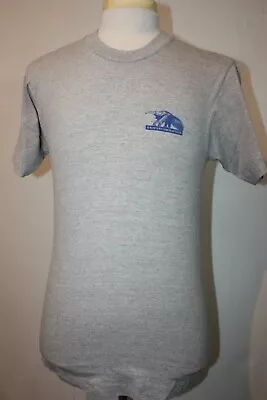 VTG 1990 Single Stitch Fruit Of The Loom Gray T-Shirt Sz M USA Welcome Anteater • $29.15