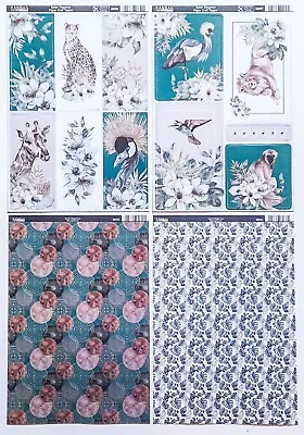 4 X A4 Kanban 'Safari Elegance' Set - 2 Die-cut Toppers & 2 Backing Card - (5) • £3.50