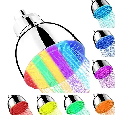 LED Shower Head 7 Color Lights Automatically Change Fixed Shower Head For Ba... • $19.05