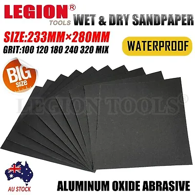 $36.99 • Buy Wet Dry Sandpaper Sanding Paper Abrasive Sheet 100 To 320 Grit Waterproof Mixed 