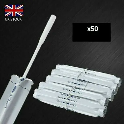 50 Double Head Cleaning Cotton Sticks Wet Alcohol Swabs For IQOS UK Stock • £4.99
