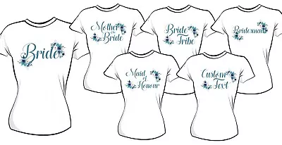 £2.25 • Buy Blue Hen Party Wedding Bride Bridesmaid Flower Girl Iron On T-shirt Transfer