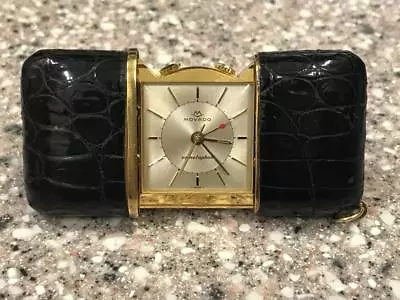 Vintage Movado Ermetophon Travel Alarm Purse Watch. • $1095