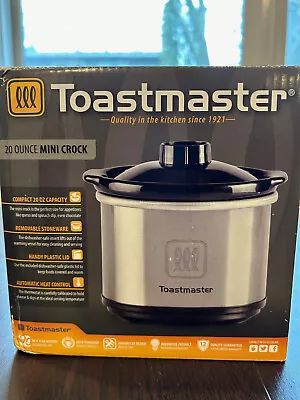 Toastmaster 20 Oz Mini Crock Pot ~Model TM-165SC ~NEW OPEN BOX • $15