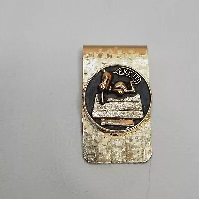 Funny Vintage 1970s Peanuts Snoopy Small Money Clip  • $8.99