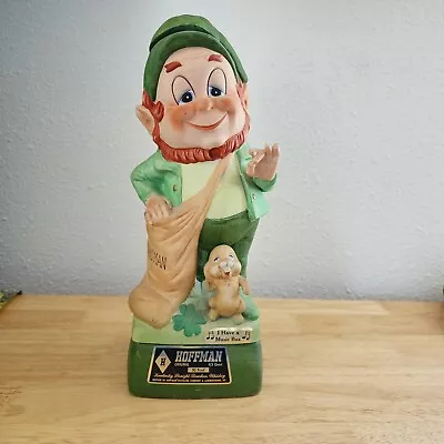 1974 Hoffman Distilling Co Mr. Lucky Leprechaun Mr. Sandman Music Box Decanter • $18