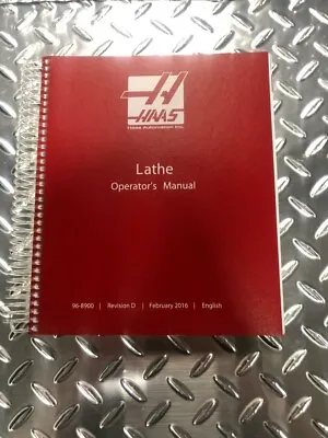 Haas Lathe Operator's Manual-Haas Part # 96-8900 • $45