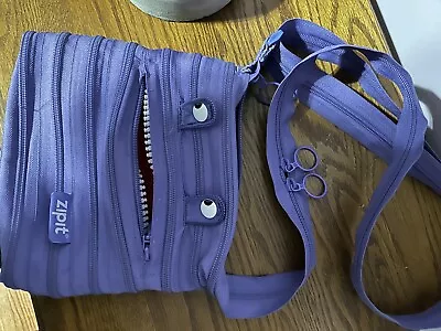 Zipit Monster Crossbody Purse Zippered Purple • $7