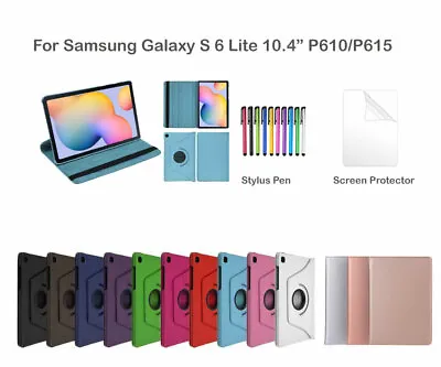 $4.95 • Buy Rotate PU Leather Cover Case For Samsung Galaxy Tab S6 Lite 10.4  P610/P615