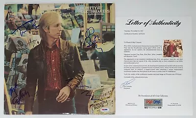 Tom Petty Ron Blair Mike Campbell Benmont Tench Signed Hard Promises Record Psa • $5999.95