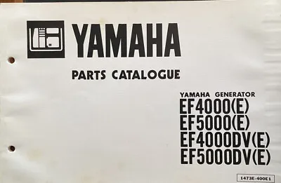 Yamaha Genuine-parts Book  EF4000 EF5000 GENERATOR . 1984 • $30