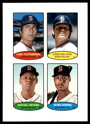 2023 Topps Heritage Carl Yastrzesmski Fisk Devers Downs 1974 Stamps Red Sox • $1.99