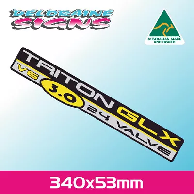 MITSUBISHI TRITON GLX 3.0 V6 YELLOW 1996-2006 Sticker Decal • $22