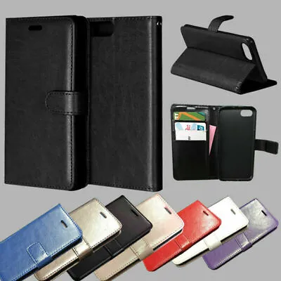 Case For IPhone 7 Plus / IPhone 8 Plus Leather Flip Wallet Card Hold Cover • £1.45