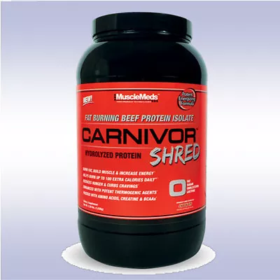 MUSCLEMEDS CARNIVOR SHRED (2 LB) Fat Burning Beef Protein Isolate Powder Aminos • $39.95