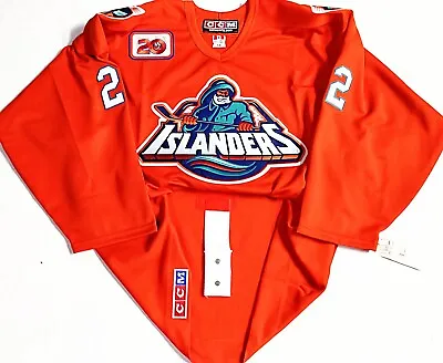 Orange-vtg-pro 54 Mike Bossy Ny Islanders 20th Patch Ccm/maska Authentic Jersey • $299.99