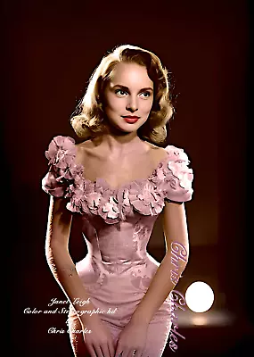 JANET LEIGH by Chris Charles A3 HD ART PRINT COLORIZATION PHOTO PRINT • £15