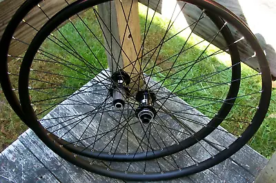 New Marin 700c Gravel Bicycle Wheelset Wheels 12mm TA 100mm 142mm Center Lock HG • $229.99