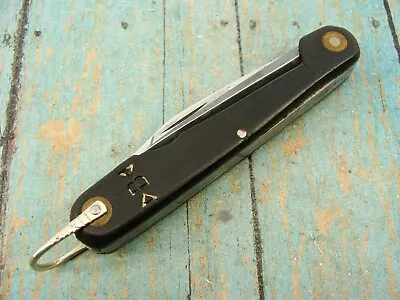 Vintage Kaufmann Black German Military Folding Pocket Knife Germany Knives Tools • $54