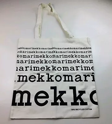 Marimekko Lightweight Recycled Cotton Logo Shopper Grocery Tote Bag • $21.99