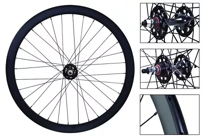 Wheel Master 700C Alloy Fixed Gear/Freewheel Double Wall 700C SET H+SON • $323.65