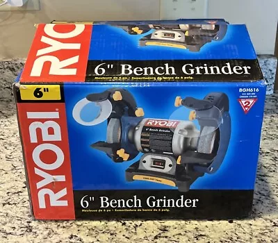 NEW Open Box Ryobi 6” Bench Grinder Model BGH616 • $79.99