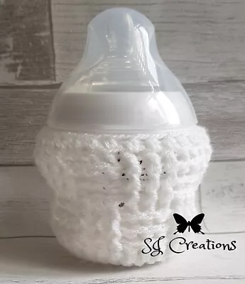 £8.49 • Buy Handmade Crochet Baby Bottle Cover/warmer Perfect Baby Gift