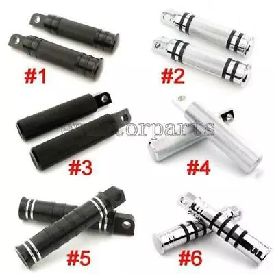 Motorcycle Rear Front Foot Pegs For Harley Touring Sportster Softail Dyna Fatboy • $22.77