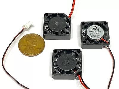 3 Pieces 2006 Micro Small 12V DC Cooling Fan 20mm 6mm 2 Pin Mini Axial 2cm E15 • $18.19