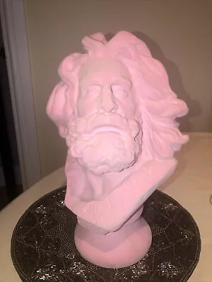 Candyfloss Pink Flock Marseillaise Bust French Ornament  30cm • £9.99