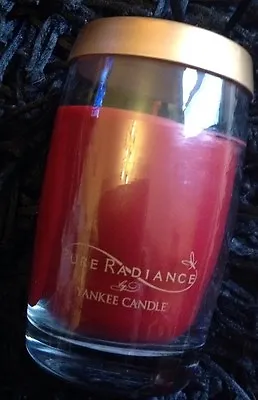 Yankee Candle Pure Radiance Apple Chai Small Vase Christmas Candle RARE • £10.49