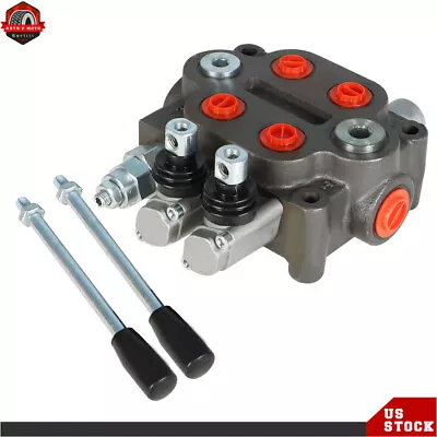 25GPM 2 Spool Hydraulic Directional Control Valve BSPP Tractor Loader W/Joystick • $105.25