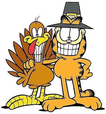 Garfield Happy Thanksgiving Iron On Transfer For T-Shirt & Light Color Fabric #6 • $5