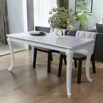 High Gloss Dining Table 45.7  High Gloss White Dinner Table Home Kitchen Desk • $270.89