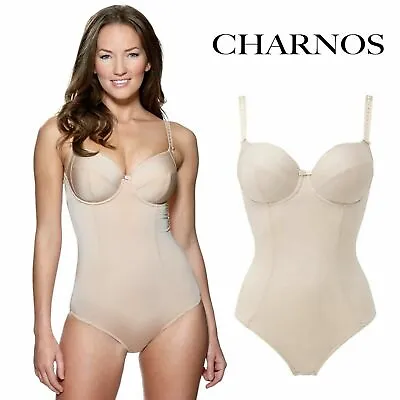 £10.99 • Buy Charnos Everyday Superfit U/w Soft Cup Suspender Body Shaper 34-38 Colour Brulee