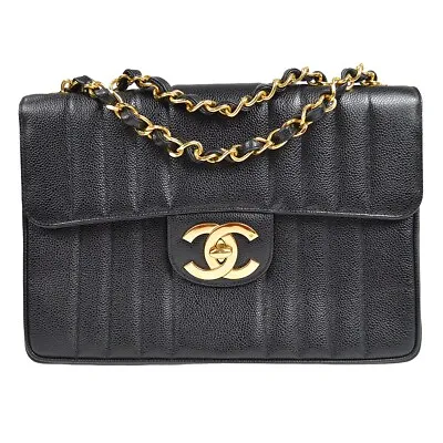 CHANEL Classic Flap Jumbo Mademoiselle Double Chain Shoulder Bag 27226 • £4563.13