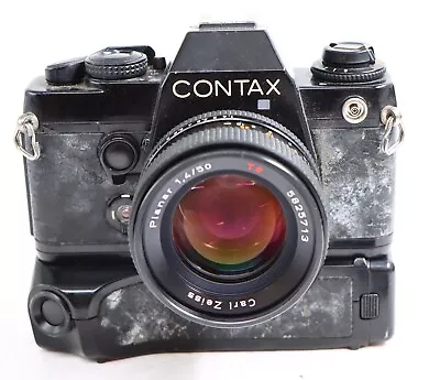 CARL ZEISS PLANAR *T 50/1.4 50mm F1.4 LENS AEJ JAPAN CONTAX 139 CAMERA WINDER • $270