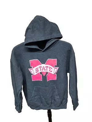 Gildan Heavy Blend Adult Medium Mississippi State Pink Logo Hoodie Sweatshirt  • $25