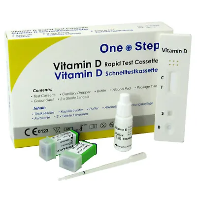 £6.25 • Buy Vitamin D Test Kit, Level Insufficiency Deficiency Rickets Blood Testing Kits