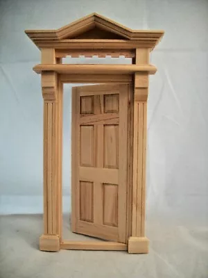 VICTORIAN 6 PANEL DOOR -  #6013  Dollhouse Fairy Miniature 1pc Wooden Houseworks • $37.60