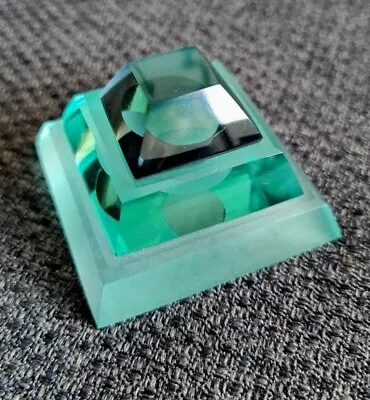 4cm MAYA GLASS PYRAMID PRE COLUMBIAN MEXICO TEOTIHUACAN AZTEC TEMPLE OLMEC • $11