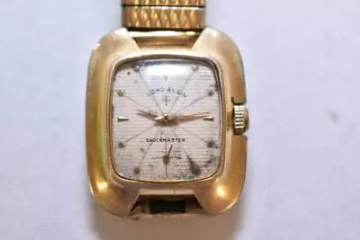 Vintage Men's Lord Elgin Shockmaster 21 Jewel Not Running 14kt Gold Filled Case • $14.95