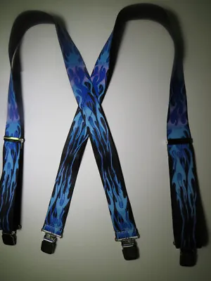 FLBL Camouflage X-Style Men's Suspenders With Clips Snaps. USA Made • $19.66