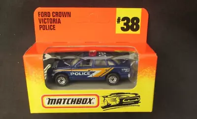 Matchbox Ford Crown Victoria Police No38 1997 D22 Blue • $16.99