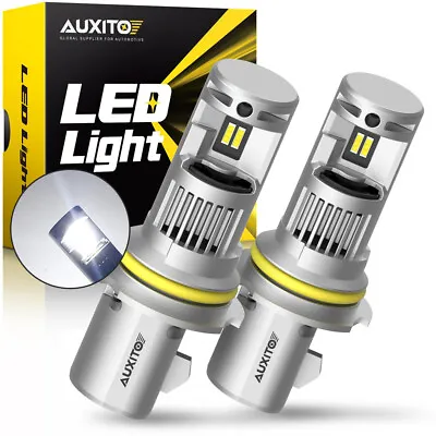 2x AUXITO 9004 HB1 LED Headlight Bulbs Kit 6000K High Low Beam White Q16 EOA • $47.99