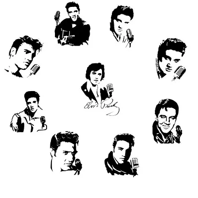 Elvis Presley Vinyl Decal Sticker Car Window Laptop Art American Idol Legend • $4.99