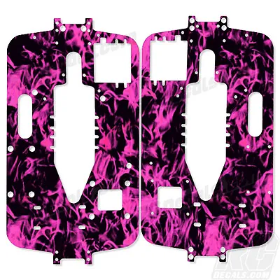 Traxxas T-Maxx New Era Big Block Chassis Plate Protector Kit - Flames Pink • $29.95