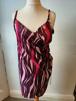 £12.99 • Buy Genuine Saress Beach Wrap Dress Size S Purple.