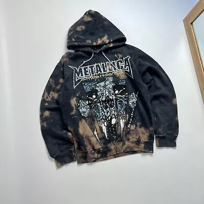 Metallica Rock Garage Days Black Zip Hoodie Mens Size S-M • $30